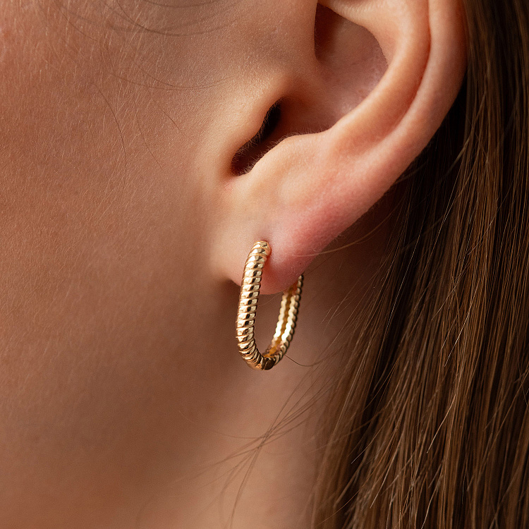 Сережки "Alisia" у жовтому золоті с09221 від ювелірного магазину Онікс - 3