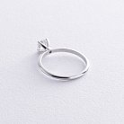 Помолвочное кольцо с бриллиантом (белое золото) 227841121 от ювелирного магазина Оникс - 4
