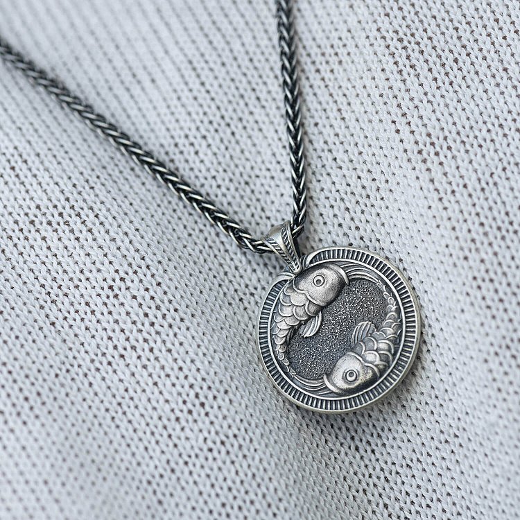 Серебряный кулон "Знак зодиака Рыбы" 133200риби от ювелирного магазина Оникс - 2