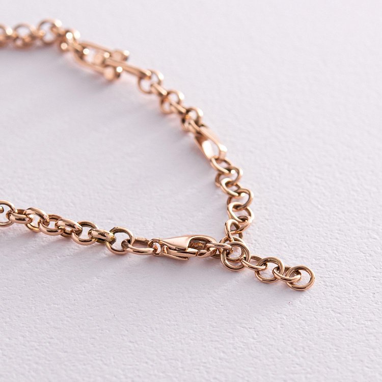 Браслет "Фантазия" в красном золоте б05194 от ювелирного магазина Оникс - 4