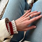 Серебряное обручальное кольцо "Вышиванка" 1114обр от ювелирного магазина Оникс - 29
