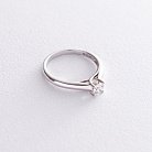 Помолвочное кольцо в белом золоте (бриллиант) кб0196nl от ювелирного магазина Оникс