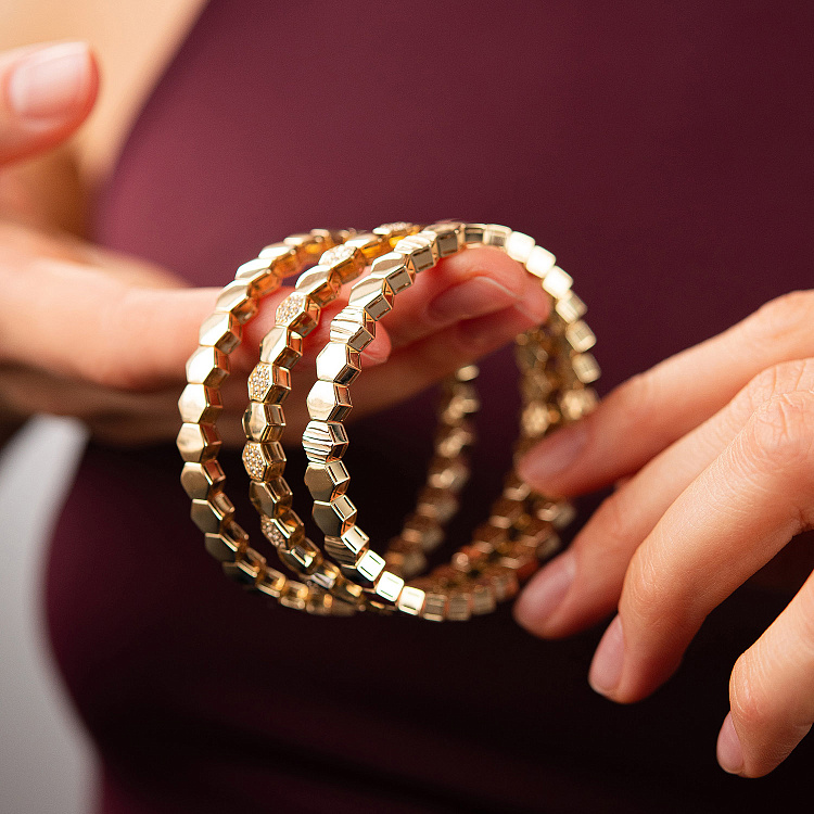 Браслет "Brianna" у жовтому золоті б05786 від ювелірного магазину Онікс - 7