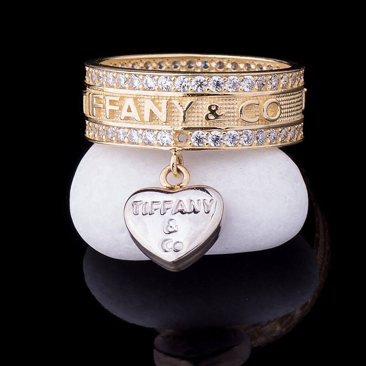 Золотое кольцо (фианиты) к03577 от ювелирного магазина Оникс - 2