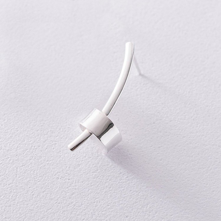 Серебряная каффа "Прикосновение" (на правое ушко) 122913 от ювелирного магазина Оникс - 5