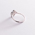 Серебряное кольцо "Клевер" с перламутром 112249 от ювелирного магазина Оникс - 2