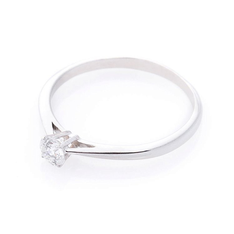 Золота заручальна каблучка з діамантом EKDG1 - 1 Золота заручальна каблучка з діамантом EKDG1 від ювелірного магазину Онікс - 1