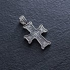 Православный крест  "Голгофа" (чернение) 131190 от ювелирного магазина Оникс - 3