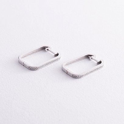 Золоті сережки з діамантами 319651121 №3