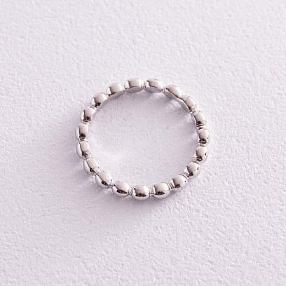 Каблучка "Кульки" у білому золоті к07095б