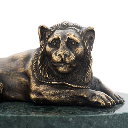 Бронзова фігура ручної роботи "Лев" сер00065 №2