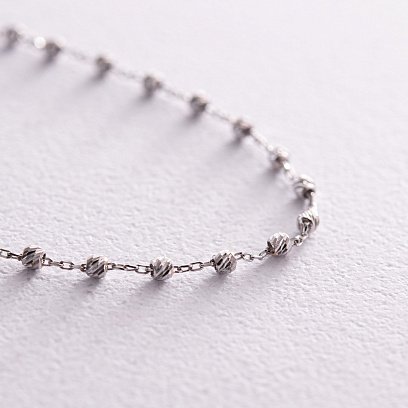 Браслет "Шарики" в белом золоте б05190 №3