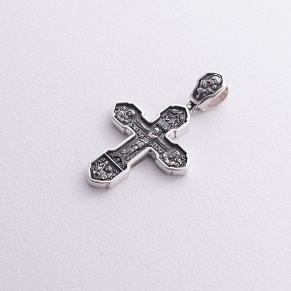 Православний хрест "Розп'яття Христове з деісусом. Ангел Хранитель. Образ Пресвятої Богородиці "Казанська" (чорніння) 132858