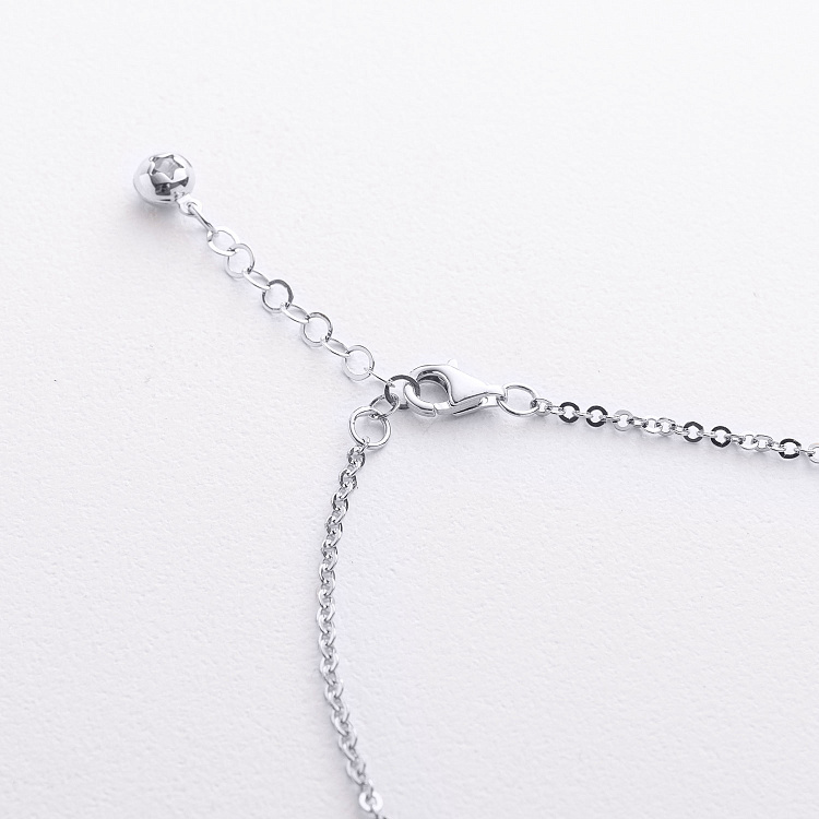 Кольє "Фантазія" у білому золоті кол02665 від ювелірного магазину Онікс - 2