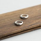 Серебряные серьги-кольца 122237 от ювелирного магазина Оникс - 5