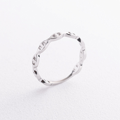 Кольцо "Helen" в белом золоте mini к08431 №2