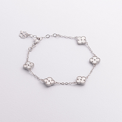 Срібний браслет "Конюшина" 141866