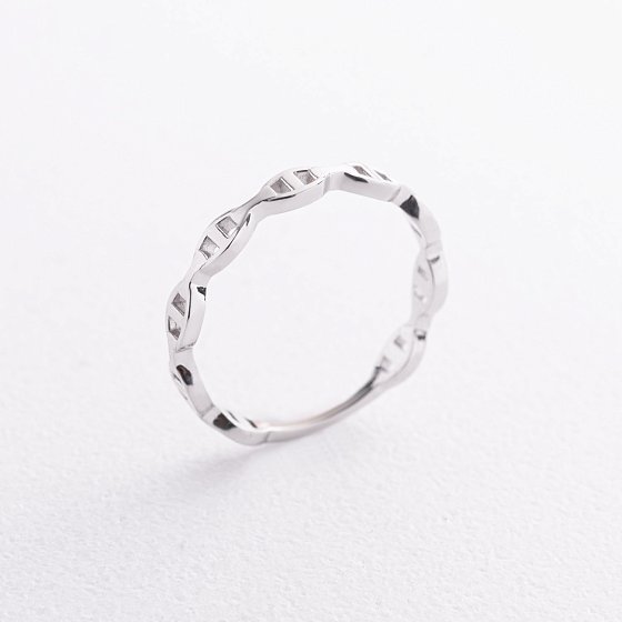 Кольцо "Helen" в белом золоте mini к08431 №3