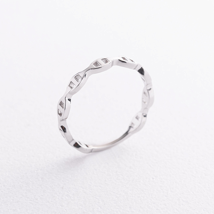 Кольцо "Helen" в белом золоте mini к08431 от ювелирного магазина Оникс - 1