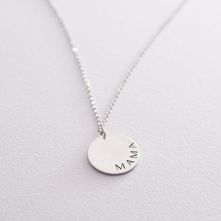 Серебряное колье с гравировкой "Маленькая любовь" 18976 от ювелирного магазина Оникс - 10