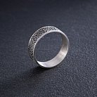Серебряное кольцо "Вышиванка - сварга" 1115 от ювелирного магазина Оникс - 1
