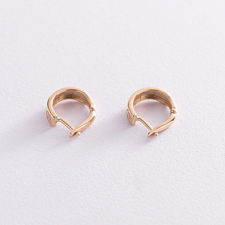 Сережки "Love" у жовтому золоті с07741 від ювелірного магазину Онікс - 2