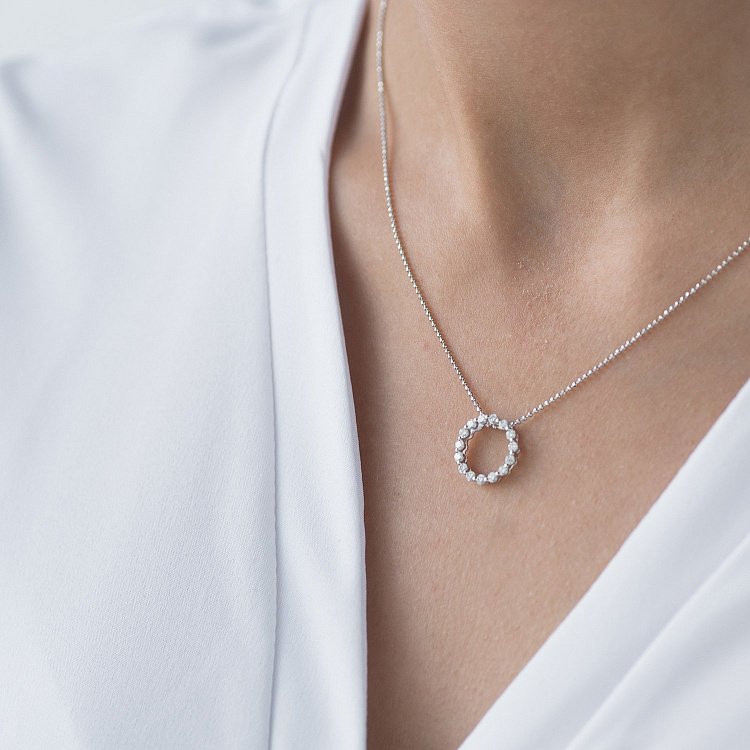 Золота підвіска з діамантами пб0182ri від ювелірного магазину Онікс - 2