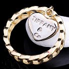 Золота жіноча каблучка з сердечком к03406 от ювелирного магазина Оникс - 1