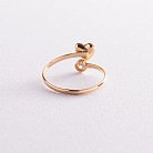 Золотое детское кольцо "Сердечко" к03450 от ювелирного магазина Оникс - 2