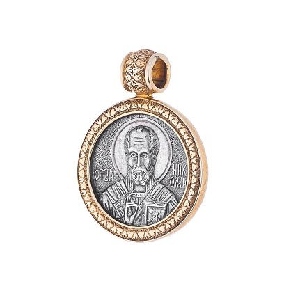 Срібна підвіска "Св. Миколай" 131665 №3