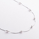 Срібне кольє з перлами 181375 от ювелирного магазина Оникс