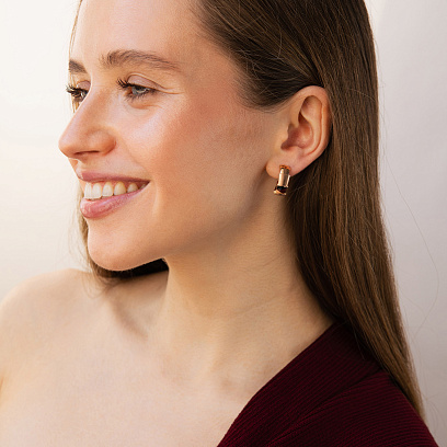 Золоті сережки "Змії" с09591 №5