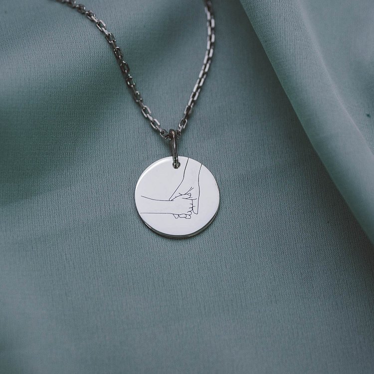 Серебряный кулон с гравировкой "Безусловная любовь" 132724без от ювелирного магазина Оникс - 3