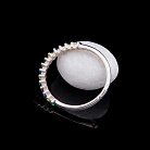 Срібний перстень з фіанітами 111578 от ювелирного магазина Оникс - 1
