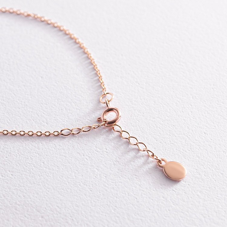 Браслет "Хрестик" у червоному золоті з2081 від ювелірного магазину Онікс - 9