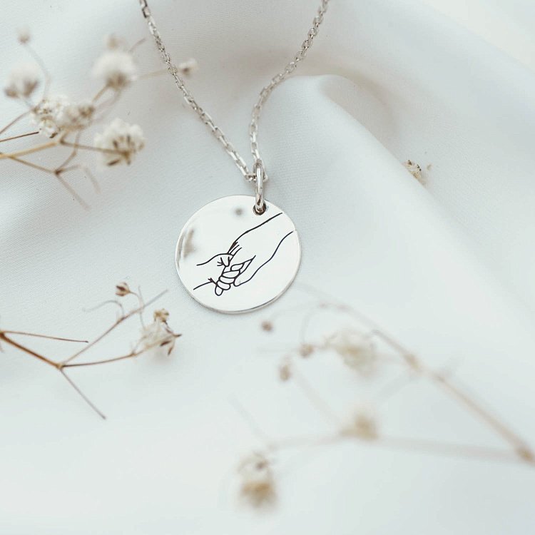 Срібний кулон "Батьківська підтримка" 132724мл від ювелірного магазину Онікс - 2