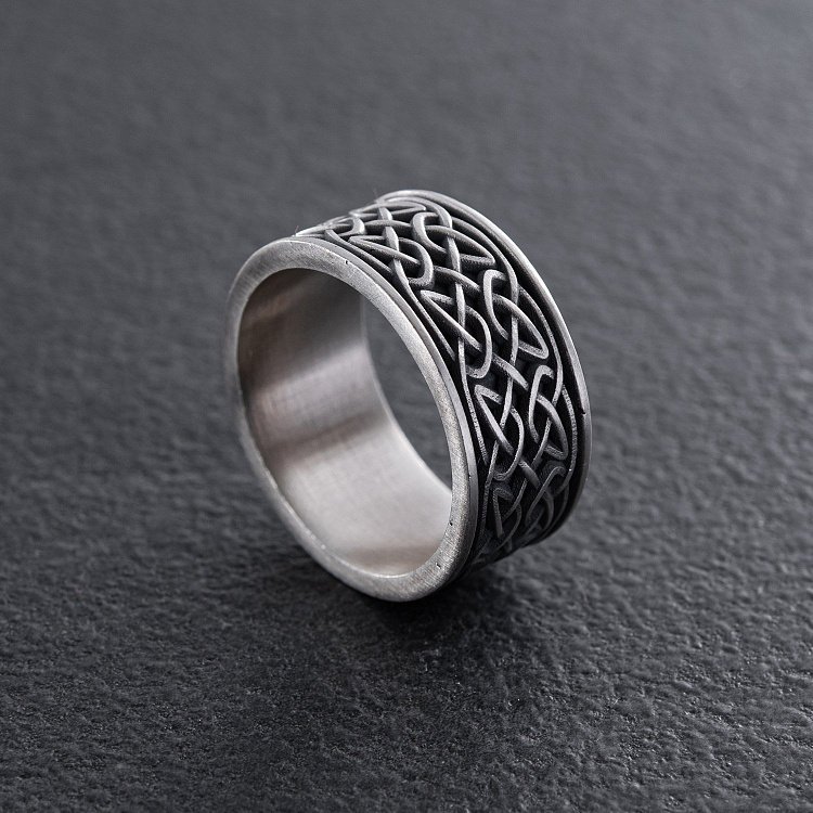 Серебряное кольцо "Кельтский узел" 112708 от ювелирного магазина Оникс