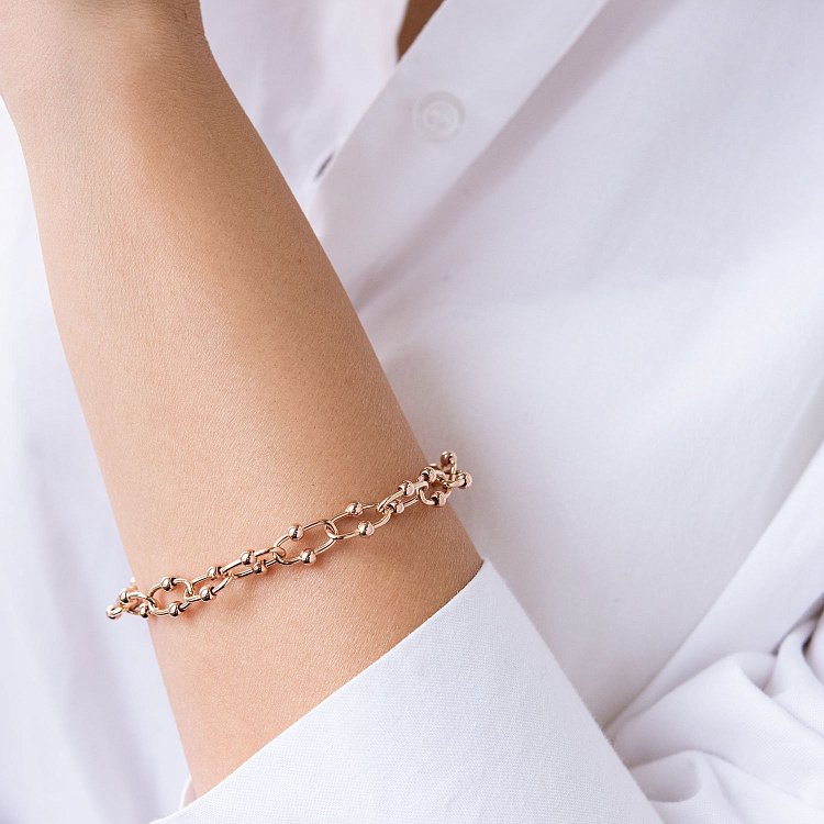 Браслет "Фантазия" в красном золоте б04711 от ювелирного магазина Оникс - 2