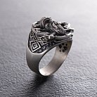 Мужское серебряное кольцо "Викинг" 422 от ювелирного магазина Оникс - 10