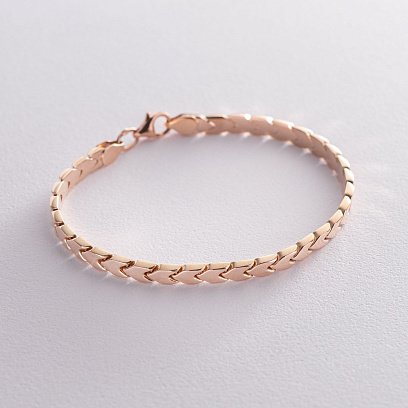 Браслет в красном золоте б00861