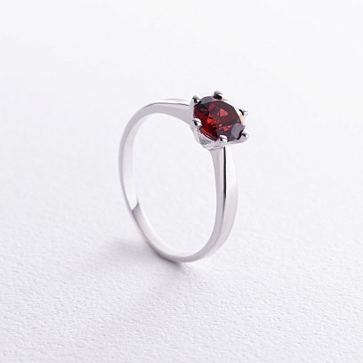 Серебряное кольцо с пиропом GS-01-017-41