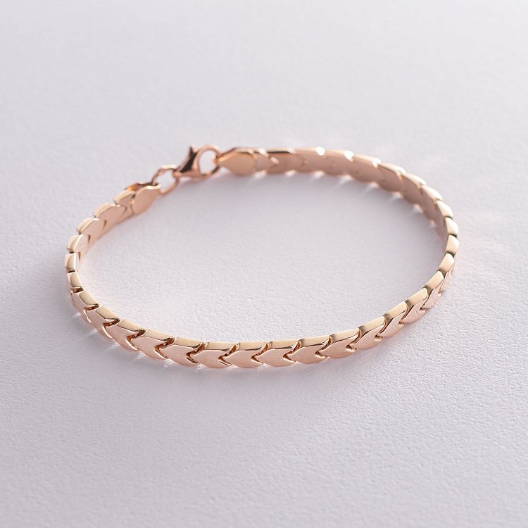 Браслет в красном золоте б00861 от ювелирного магазина Оникс