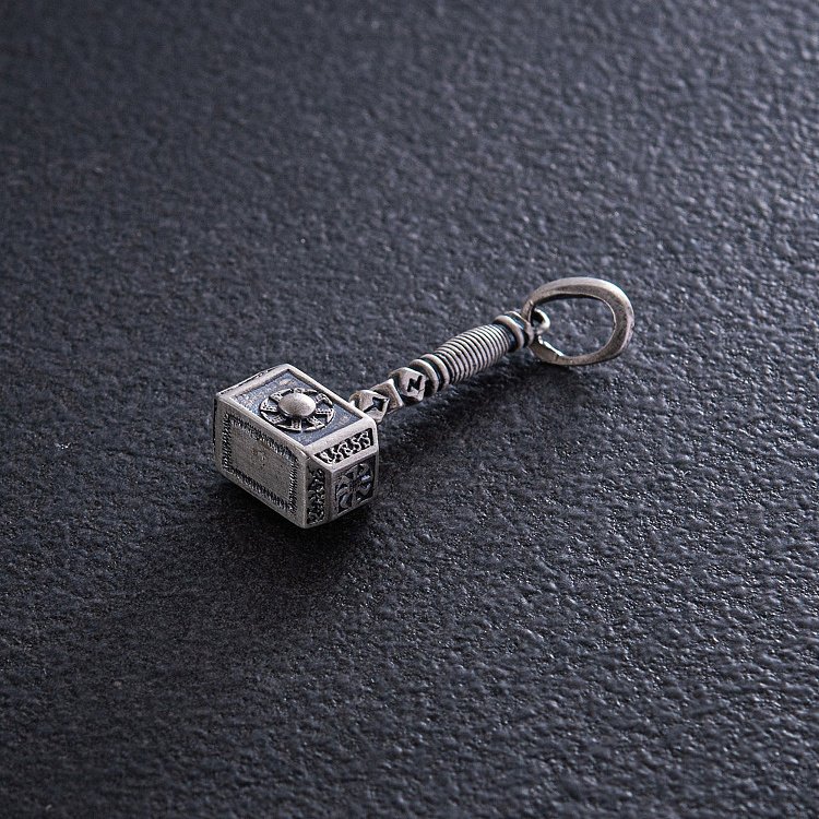 Серебряный кулон "Молот с коловратом и рунами" 133228 от ювелирного магазина Оникс - 8