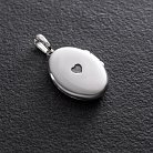 Срібний кулон для фотографії "Квіти" (чорніння) 133050 от ювелирного магазина Оникс - 13
