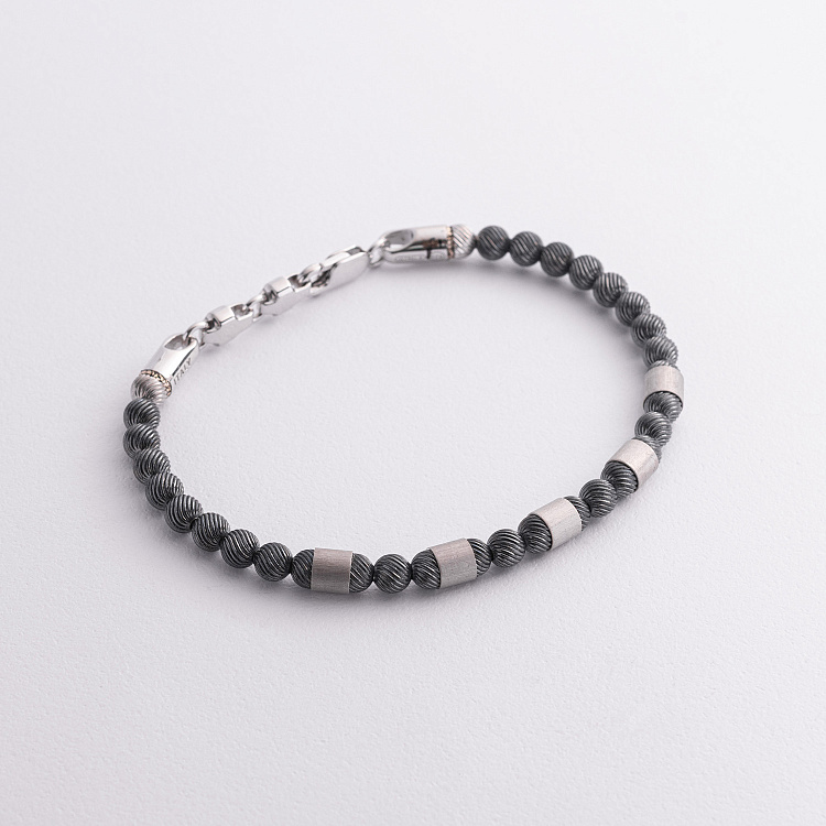 Срібний чоловічий браслет ZANCAN EXB743-N від ювелірного магазину Онікс