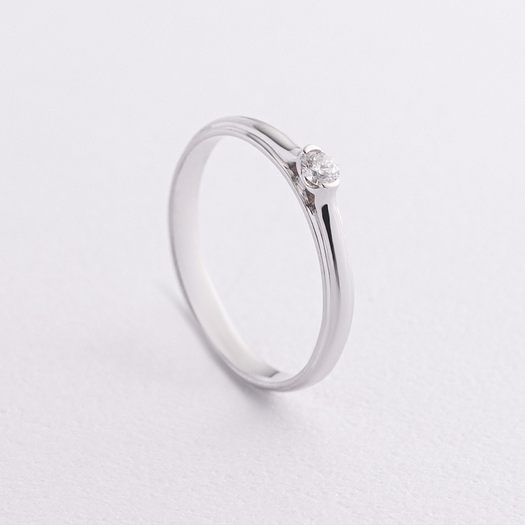 Заручальна золота каблучка з діамантом кб0628ca від ювелірного магазину Онікс