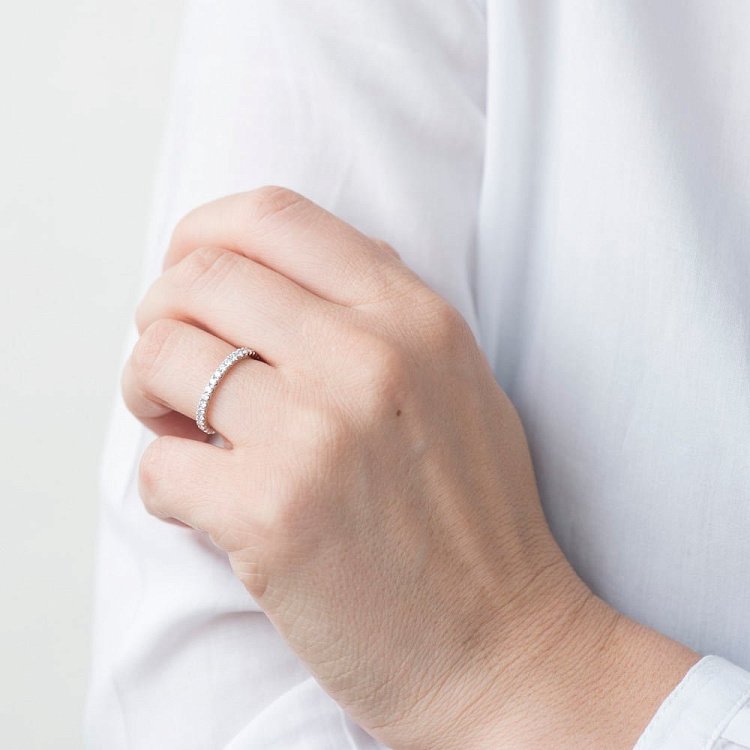 Золотое кольцо с бриллиантами кб0121lg от ювелирного магазина Оникс - 2