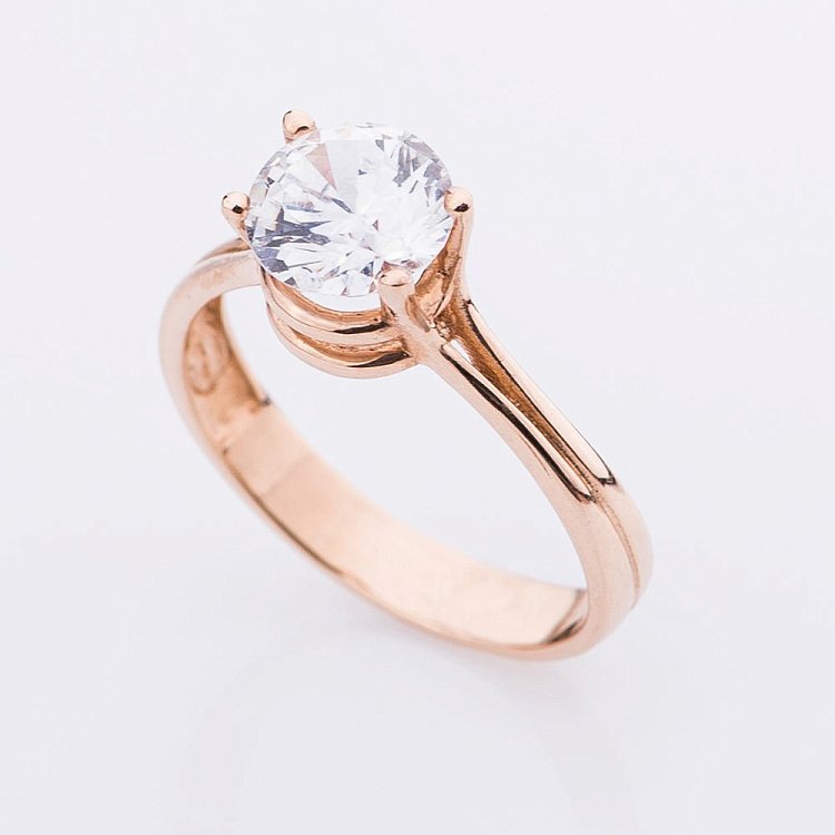 Кольцо (фианит) к01895 от ювелирного магазина Оникс