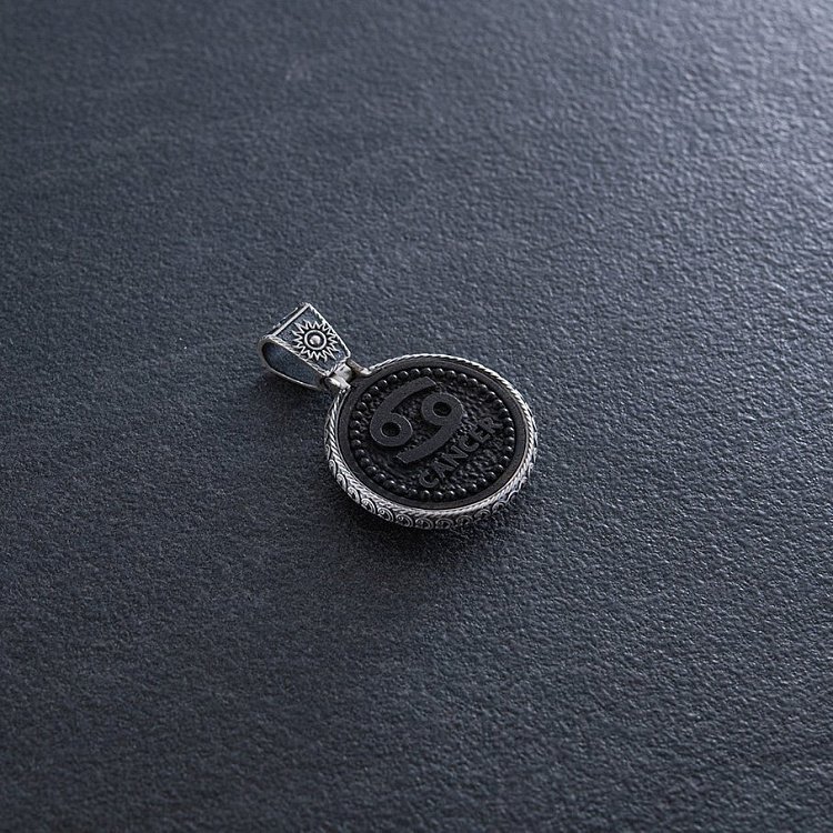 Срібний кулон "Знак зодіаку Рак" з ебеном 1041рак від ювелірного магазину Онікс - 5