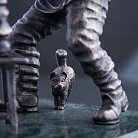 Срібна фігура ручної роботи "Кравець і хлопчик" порт.мальч от ювелирного магазина Оникс - 2